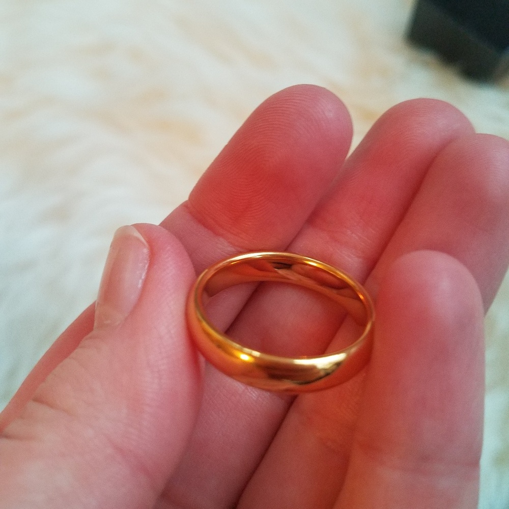18K GOLD 10.5 5mm ring wedding!